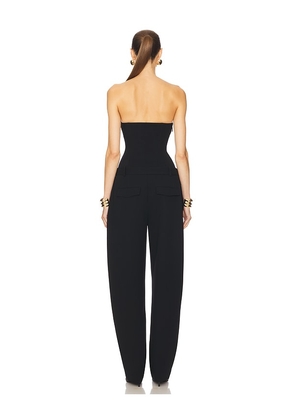 Helsa The Heavy Crepe Jumpsuit in Black. Size S. Also in XS.
