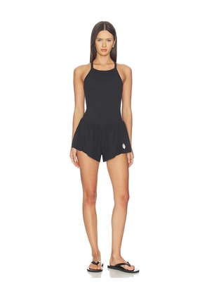 Free People FP Movement Carpe Diem Runsie in Black. Size L. Also in XS, S, M.