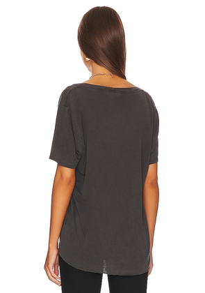 Lauren Moshi Delara Crystal Biting Lip Top in Black. Size S. Also in XS, M, L, XL.