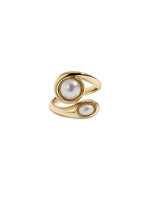Lili Claspe Lois Ring in Metallic Gold. Size 5. Also in 7.