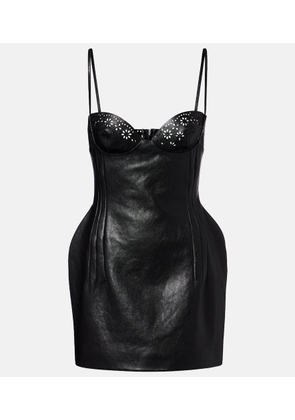 Magda Butrym Leather minidress