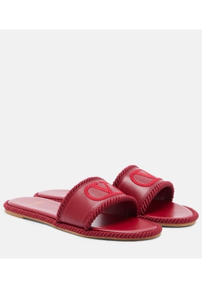 Valentino Garavani VLogo leather espadrille sandals