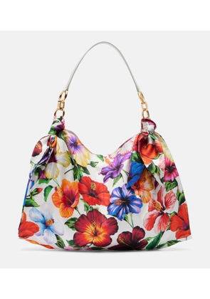 Dolce&Gabbana Medium floral satin tote bag