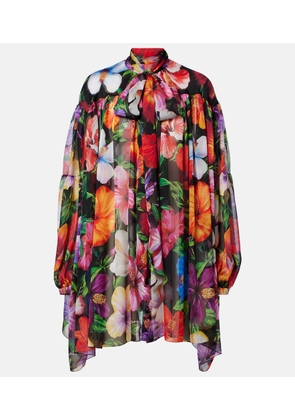 Dolce&Gabbana Floral silk chiffon blouse
