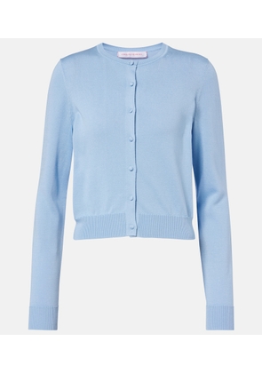 Carolina Herrera Cropped silk and cotton cardigan