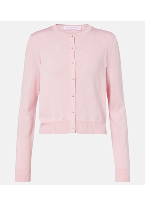 Carolina Herrera Cropped silk and cotton cardigan