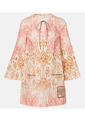 Zimmermann Aster printed linen beach dress