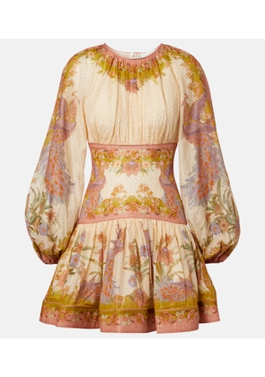 Zimmermann Indra cotton and silk-blend minidress
