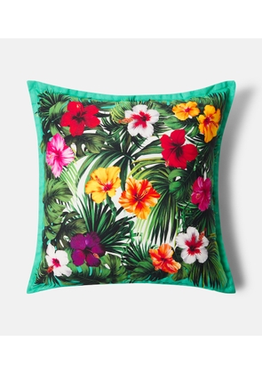Dolce&Gabbana Casa Floral cotton canvas cushion