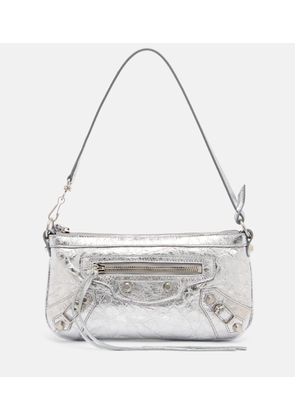 Balenciaga Le City metallic leather shoulder bag