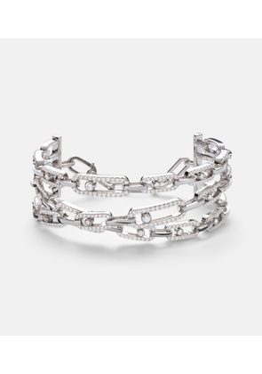 Messika Move Link 18kt white gold bracelet with diamonds