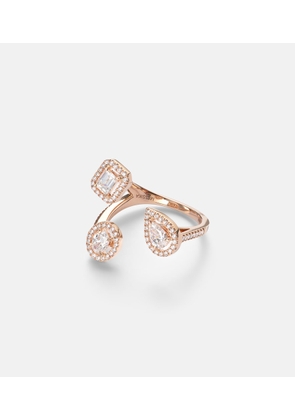 Messika My Twin Trilogy 18kt rose gold ring with diamonds