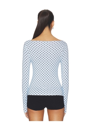 Miaou Amelia Top in Baby Blue. Size L. Also in S.