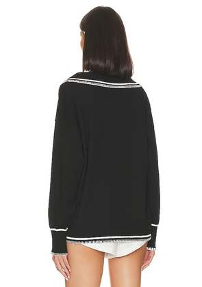 SNDYS Arlington Collared Sweater in Black. Size XS. Also in XXS.