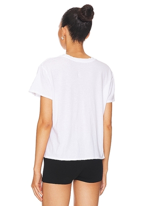 perfectwhitetee Cotton Boxy Crew Tee in White. Size M. Also in S.