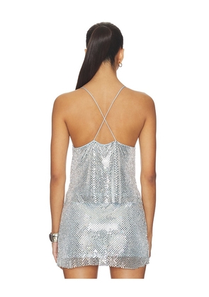 retrofete Shiloh Cami in Metallic Silver. Size L. Also in M, S, XS, XXS.