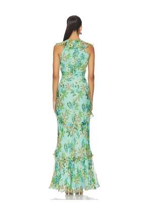 SALONI Rita Dress in Teal. Size 0. Also in 4.