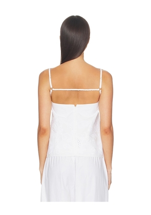 Rag & Bone Maggie Embroidered Cami in White. Size 0. Also in 2, 6, 10.