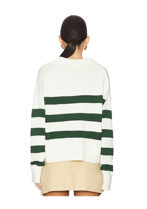 Velvet by Graham & Spencer Lucie Pullover in Green,Cream. Size L. Also in XL.