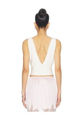 With Jean Piper Top in White. Size S. Also in L, M, XL, XS.