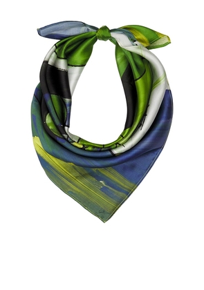 Yellow The Label x REVOLVE Axis Silk Scarf in Green, blue, white.