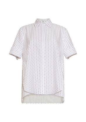 Adam Lippes Trapeze embroidered shirt - White