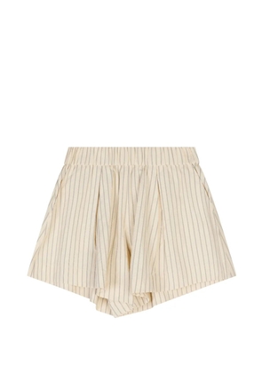 Stylein striped pleated shorts - Neutrals