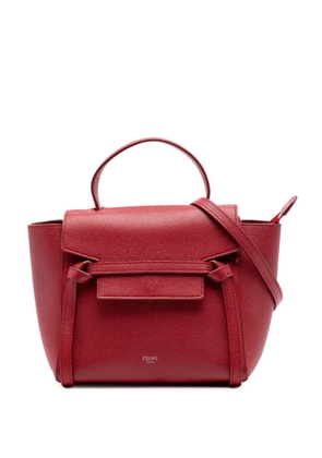 Celine Pre-Owned 2018-2026 Nano Grained Calfskin Belt Bag satchel - Red
