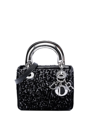 Christian Dior Pre-Owned 2014 Mini Fabric Lame Lady Dior satchel - Black