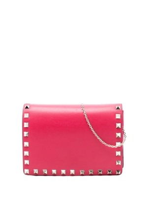 Valentino Garavani Pre-Owned 2000-2017 Leather Rockstud Chain Pouch crossbody bag - Pink