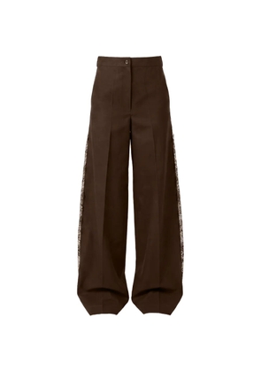 Almaz Canyon lace-panelled trousers - Brown