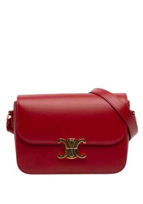Celine Pre-Owned 2023 Classique Shiny Calfskin Triomphe crossbody bag - Red