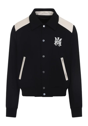 AMIRI varsity logo-embroidered jacket - Black