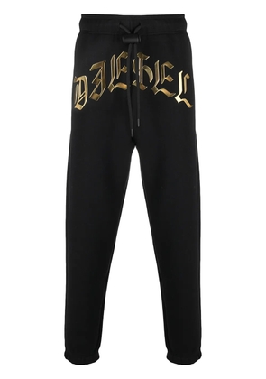 Diesel logo-print track trousers - Black