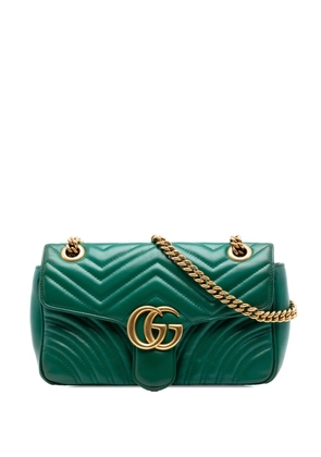 Gucci Pre-Owned 2016-2026 Medium GG Marmont Matelasse Leather shoulder bag - Green