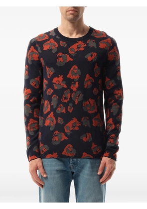 Lanvin leopard jacquard sweater - Blue