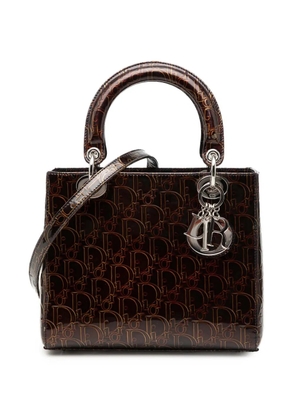 Christian Dior Pre-Owned 2001 Medium Patent Ultimate Lady Dior satchel - Brown