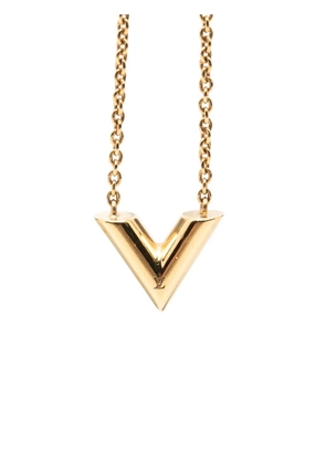 Louis Vuitton Pre-Owned 2024 Gold Plated Essential V Necklace costume necklace