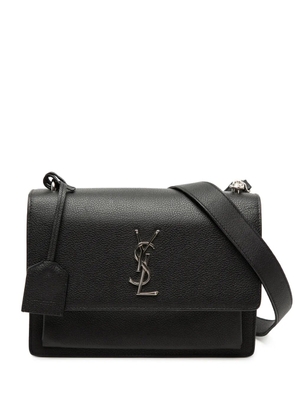 Saint Laurent Pre-Owned 2016 Medium Grained Calfskin Monogram Sunset crossbody bag - Black