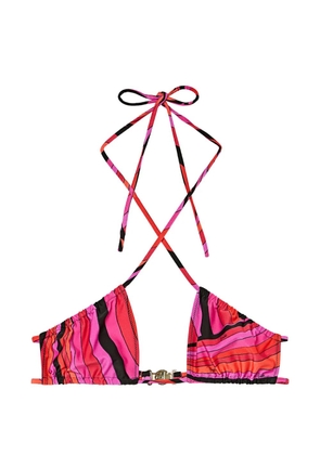 PUCCI Iride-print bikini top - Pink