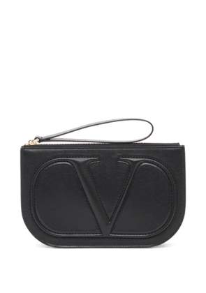 Valentino Garavani VLogo walk calfskin pouch - Black