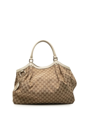 Gucci Pre-Owned 2000-2015 Large GG Canvas Sukey tote bag - White