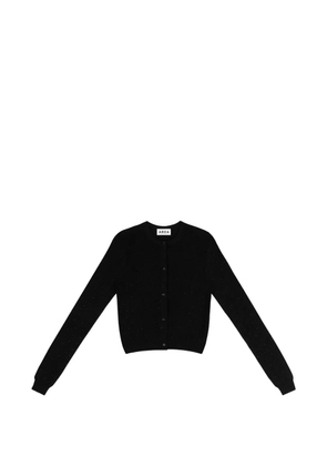 AREA crystal-embellished cardigan - Black