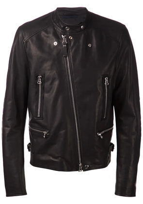 Lanvin band collar biker jacket - Black