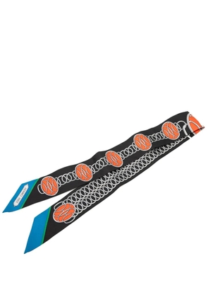 Hermès Pre-Owned 2000-2026 Lift Profile Silk Twilly Scarf scarves - Black