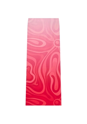PUCCI Marmo dégradé print popeline skirt - Red