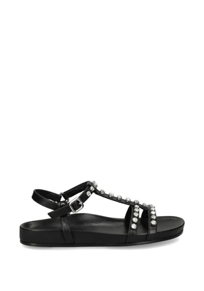 Kennel & Schmenger crystal-embellished leather sandals - Black
