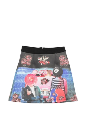 The Artistylist graphic-print A-line skirt - Black