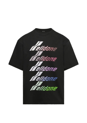 We11done multi-logo T-shirt - Black