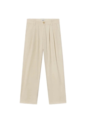 AGOLDE Slater pleated straight-leg trousers - Neutrals